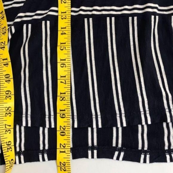Splendid Navy Blue XS French Stripe Banded Hem Top - Picture 10 of 13